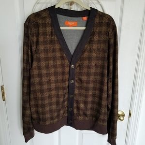 TALLIA Sport Cardigan Plaid Size Large